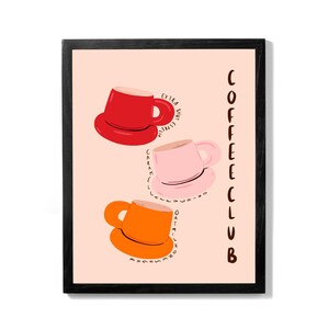 Coffee Club Digital Art Print