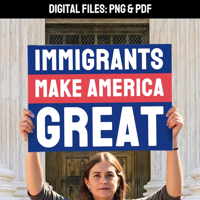 Printable Protest Signs Immigrants Etsy Printable Protest Signs Immigrants Etsy