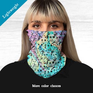 Braga de cuello anti-reconocimiento facial, anti-vigilancia, privacidad para manifestantes, mascarillas faciales falsas, equipo para activistas y luchadores por la justicia social.