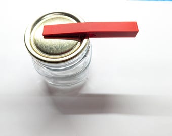 Mason Jar Opener & Canning Jar Lid Remover Tool - Easy Grip, Reduces Strain, Kitchen Must-Have for Preserving and Canning no damage to lids