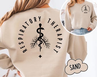 Respiratory Therapy Custom Name Shirt, Personalized RT Sweatshirt Gift, Respiratory Therapist tshirt, CRT Sweater, Lung Squad T-shirt
