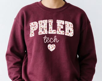 Strawberry Pattern Phlebotomist Shirt, Phleb Tech Sweatshirt Gift, Phlebotomy Technician Tshirt, Strawberries Crewneck, PBT gift