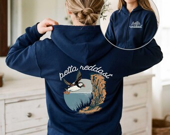 Iceland Puffin Hoodie, Icelandic gift shirt, Þetta reddast tee, Puffin Lover hoodie, iceland motto zip-up, Gift for an Icelander