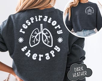 Respiratory Therapy Custom Floral Shirt, Personalized RT Sweatshirt Gift, Respiratory Therapist tshirt, CRT Sweater, Lung Squad T-shirt