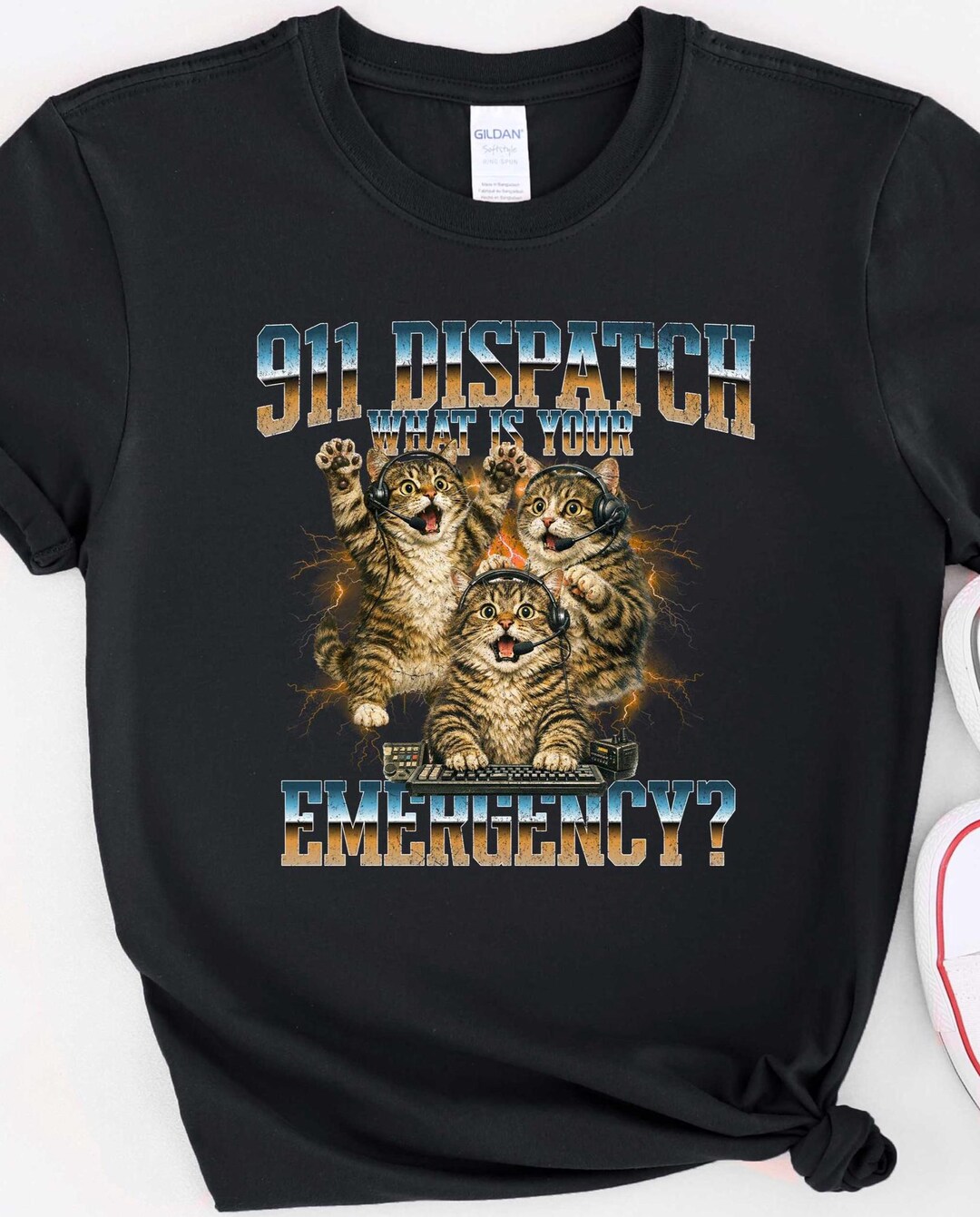911 Dispatcher Funny Cat Sweatshirt, Emergency Dispatcher Tshirt, 911 ...