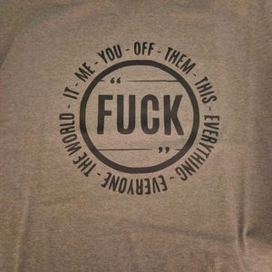 Versatility of Fuck in Heather Green & Black