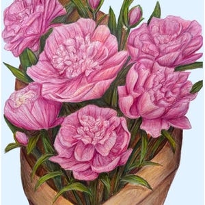 Pink Peony Bouquet (digital download)