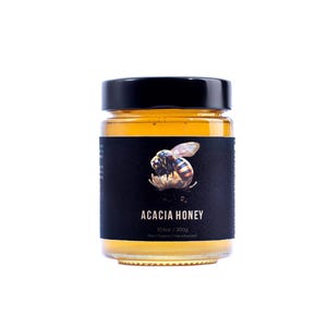 Organic and Raw Acacia Mountain Honey.