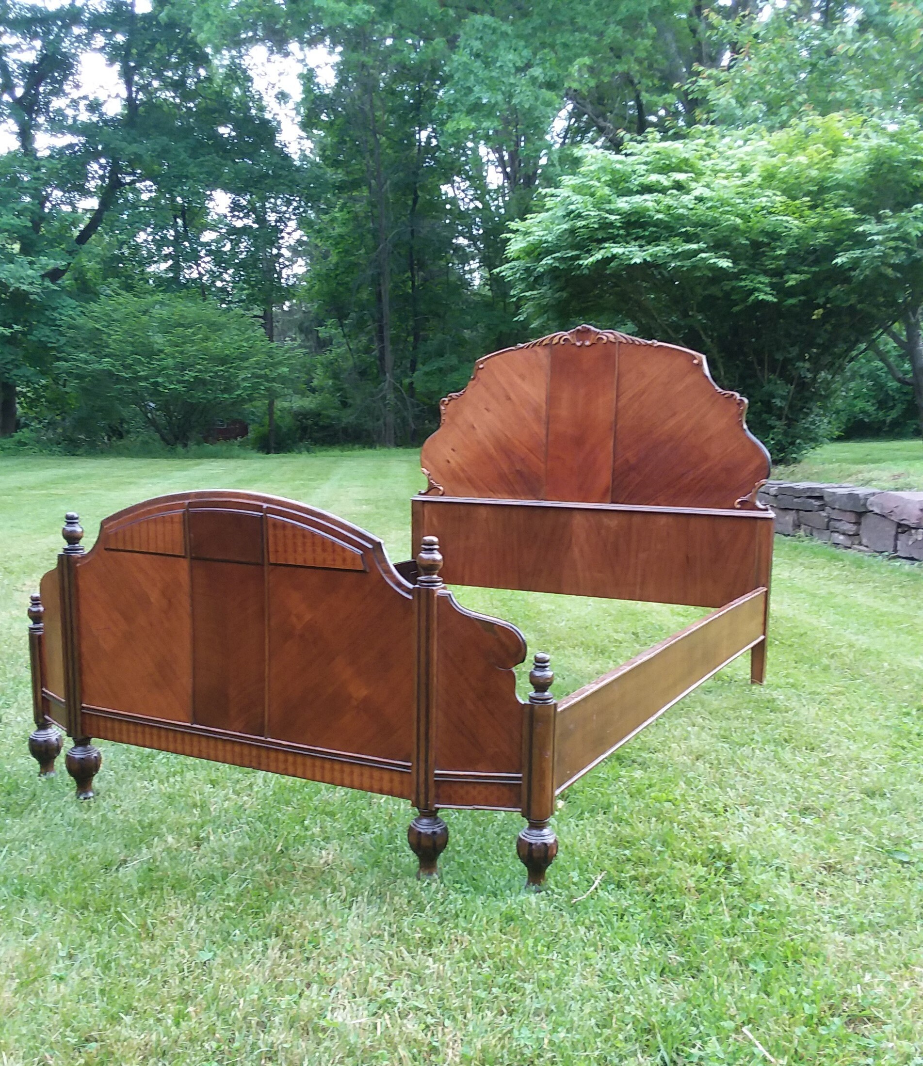 FULL SIZE Bed Antique Heirloom with Unique Wraparound Etsy