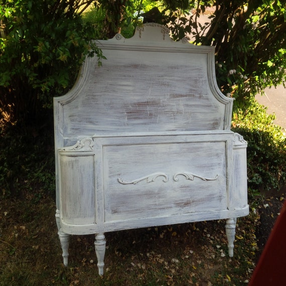 Twin Bed Headboard And Footboard Wood With Curved Footboard Etsy