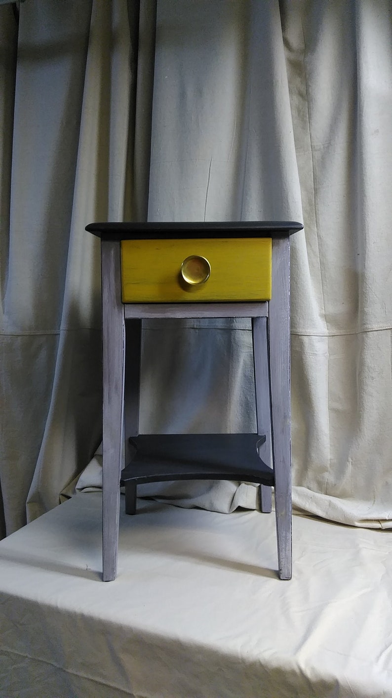 Nightstand MCM Vintage/ Soho Chic Style /solid Wood Vintage Etsy