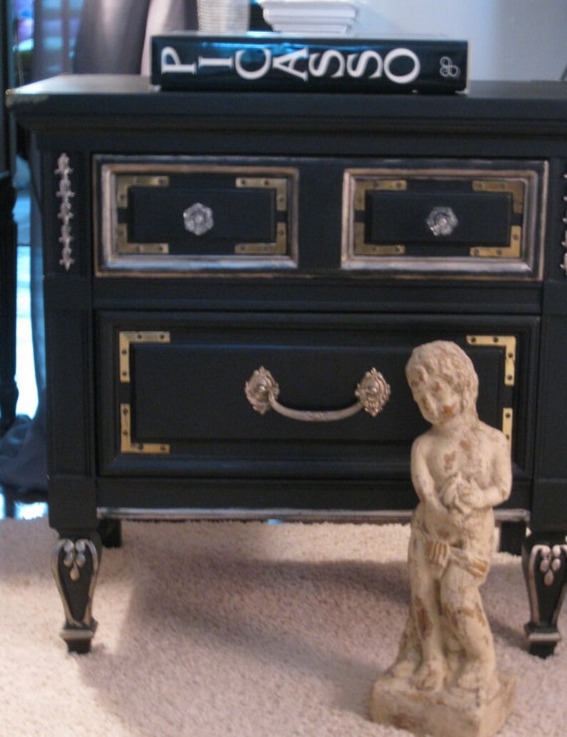 Nightstands PAIR of Matching Vintage Bedside /custom Etsy