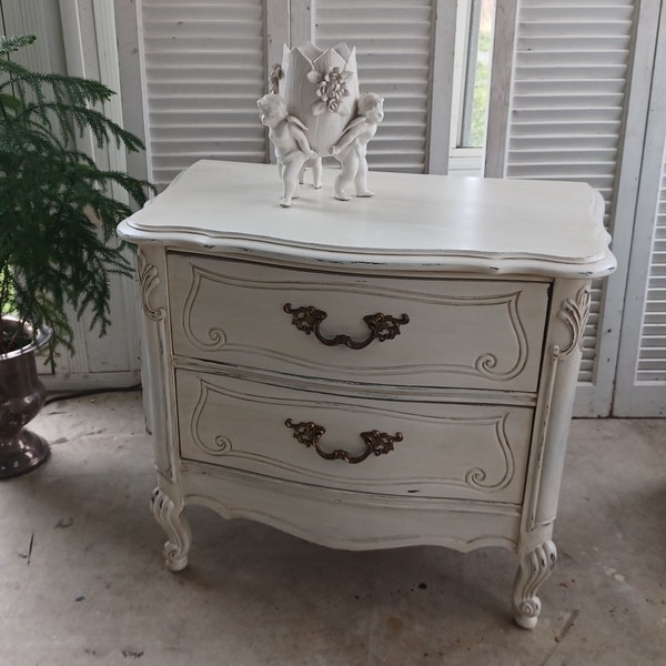 French Provincial Bedside Table Etsy