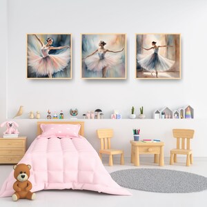 Ballerina Watercolor Trio Wall Art, Ballerina Art, Printable Wall Art, Download Ballerina Decor, Home Decor, Dance Studio Decor, Dance,