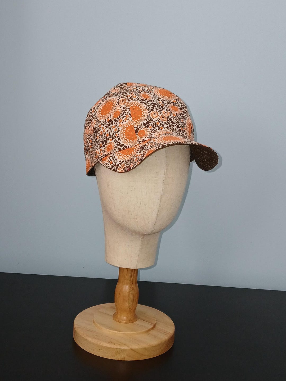 Handmade Cap Reversible Floral Cotton Baseball Cap: Handmade Upcycled Caps - Etsy