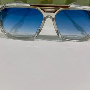 Gafas de sol CAZAL Mod 675 Sky Blue, montura de lujo transparente, unisex, regalo para papá, mamá y padres.