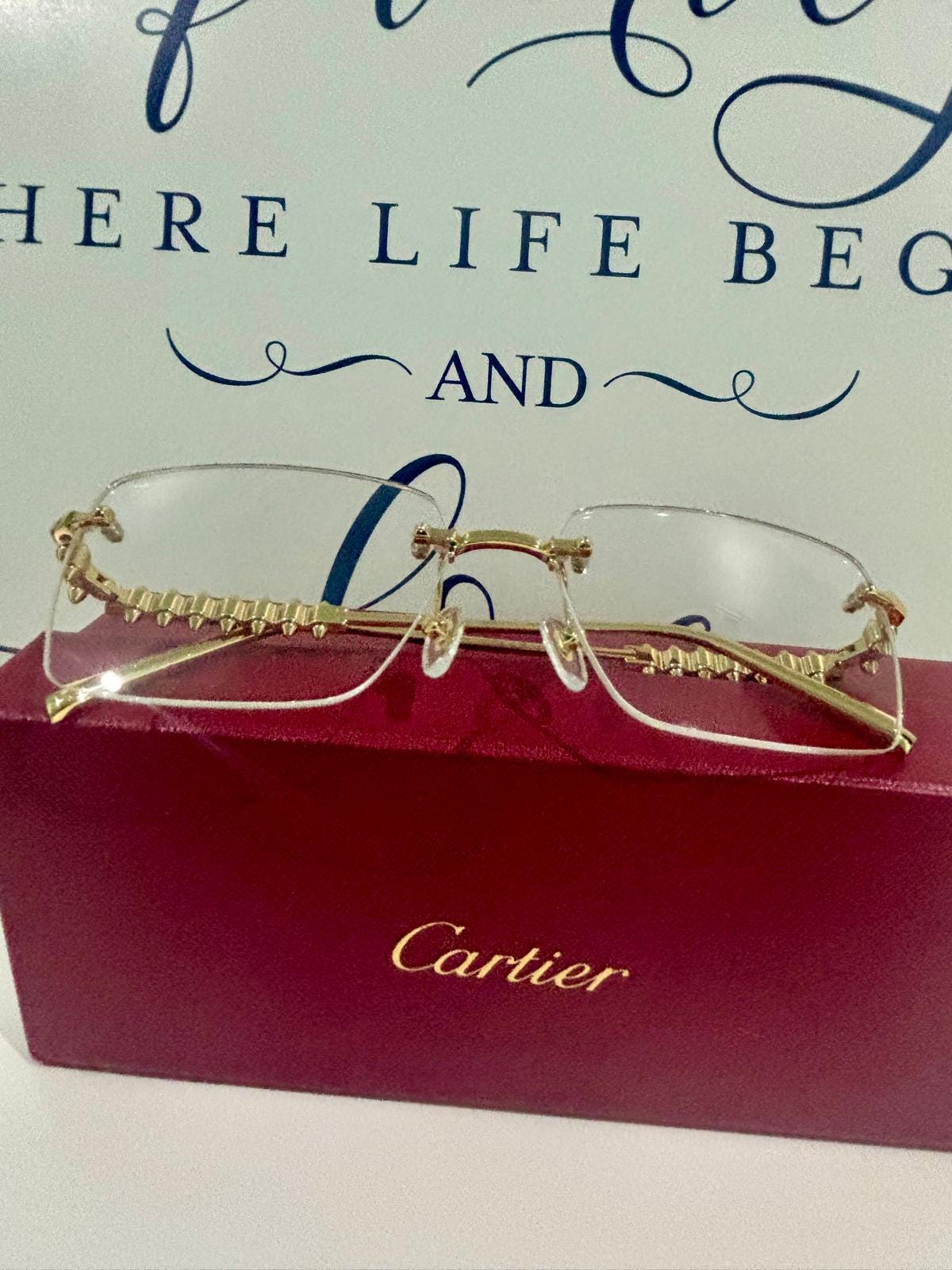 Cartier glasses with diamonds - Etsy 日本