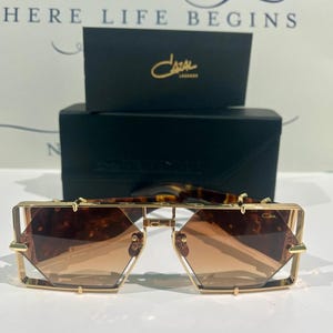 CAZAL Legends Sunglasses Mod004 C003 Vintage Style Oversized Stylish Eyewear Women, Tortoise Frame Brown Lens Glasses, Labor Day Gift