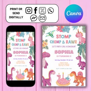 Editable Sofia the first invitation, sofia the first birthday party invitation, sofia princess mobile cell digital birthday party invitation