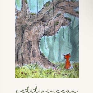 Aquarellillustration für Kinder-/Babyzimmerdekoration oder sogar für Erwachsene!