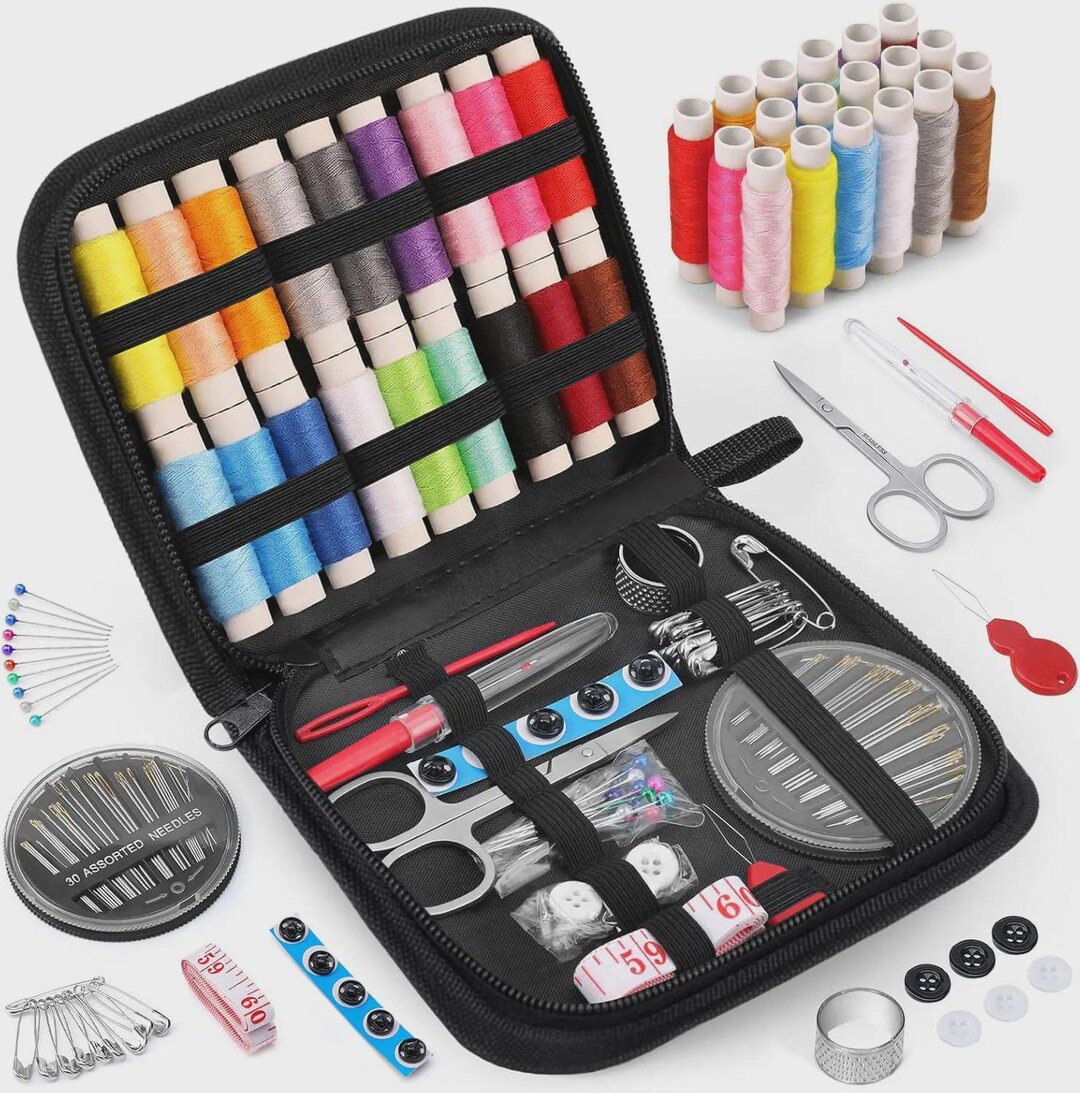 Sewing Kit Basic, Needle and Thread Kit With Sewing Supplies and ...