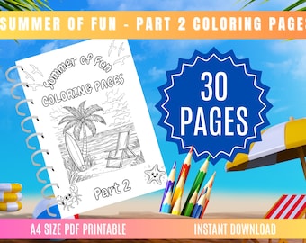 Coloriages d'été : livre d'activités amusantes (téléchargement PDF)