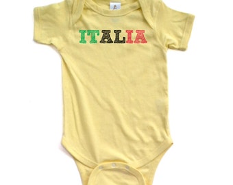 Newborn Round Collar Italy Heartbeat Flag Long Sleeve Playsuit 100% Cotton Suit 6-24 Months Newborn Round Collar Italy Heartbeat Flag Long Sleeve Playsuit 100% Cotton Suit 6-24 Months