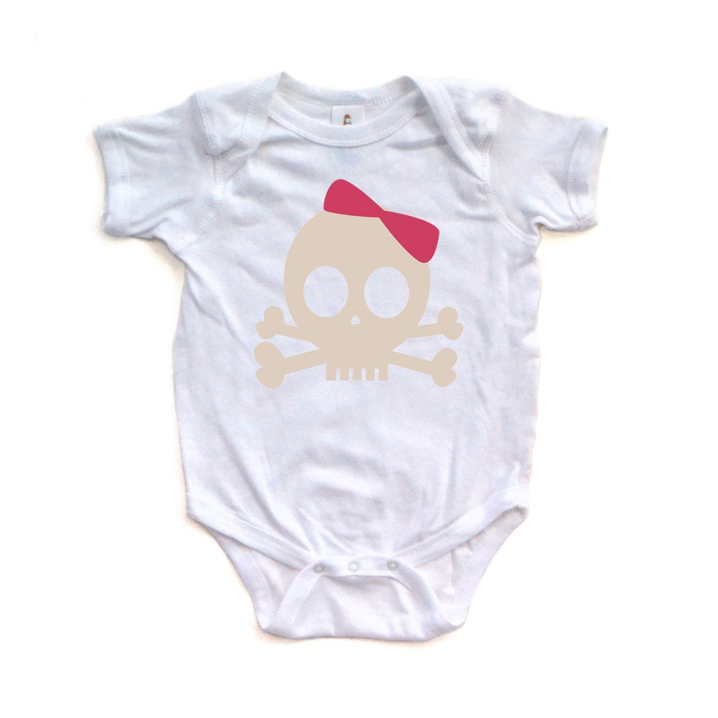 Adorable Cute Soft Cotton Short Sleeve Bodysuit with Pirate Princess …