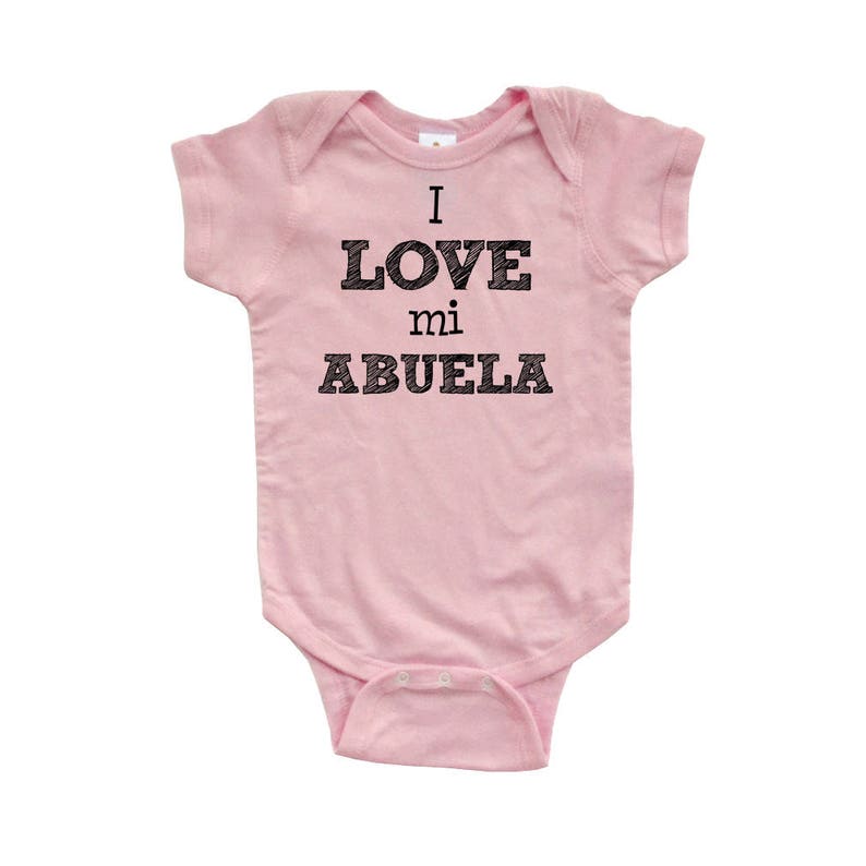 Spanish Grandma Baby Bodysuit I Love Mi Abuela Baby Gift Etsy