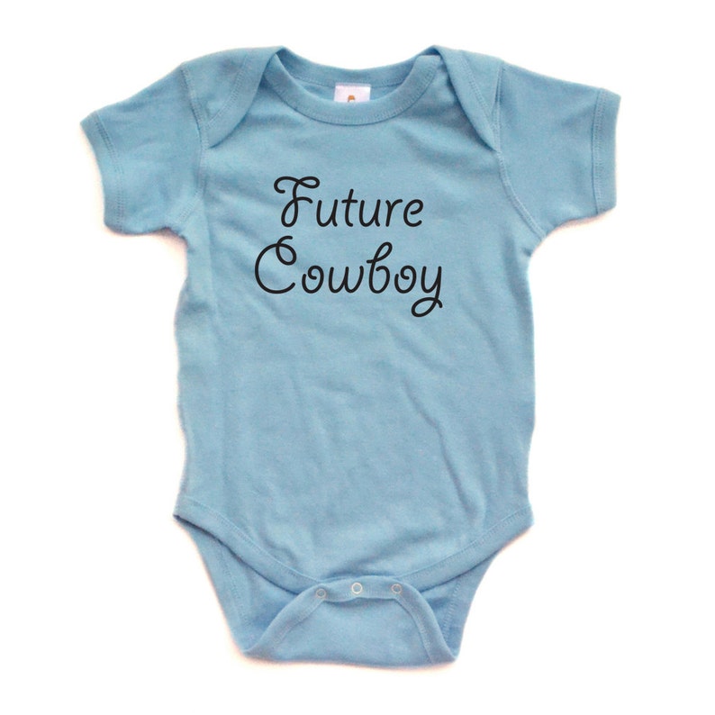 Adorable Baby Boy Country Western Future Cowboy Onesie | Stay at Home Mum