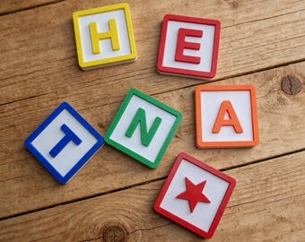Personalized Name Blocks, Toy Story Letter Blocks, Unique Nursery Decor, Baby Shower Gift, Kids Room Wall Art, Alphabet Blocks, Home Decor