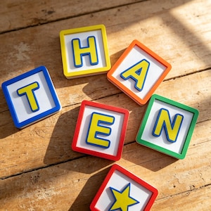 Toy story letter blocks - Etsy 日本