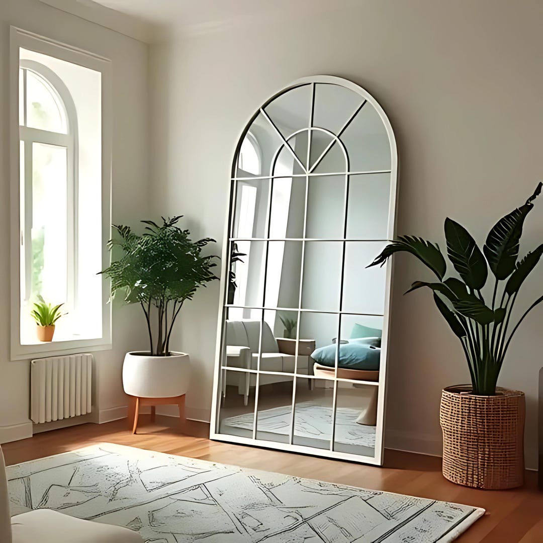 Asymmetrical Rear Window Full Length Arch Irregular Window Mirror - Arched Window Big Wall ...