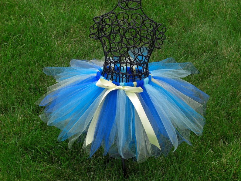 Girls Blue tutu Blue and Yellow tutu ALOHA TUTU Blue | Etsy