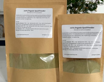 Polvo orgánico de Qasil (225 gramos/8 oz) / Origen ético de Somalilandia / Limpiador totalmente natural / Qasil / Polvo de Sidr / BOLSA GRANDE