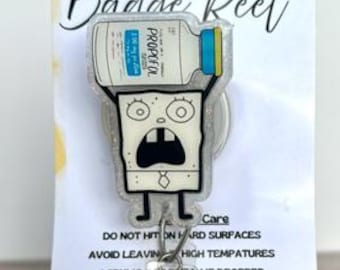Doodle Bob Propofol Badge Reel, Medical Badgereel, Nurse Badge Reel, Funny Badge Reel, Me Hoy Minoy Badge, Teacher Badge, Cute Badge Holder