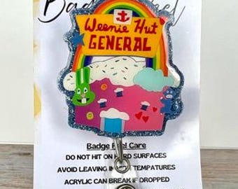 Weenie Hut General Badge Reel, Nurse Badge Reel, Cute Badge Holder, Badge ID Holder, Medical Badge Reel, Funny Badge, Work Badge