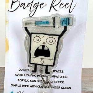 Doodle Bob Dilaudid Badge Reel, Medical Badgereel, Nurse Badge Reel, Funny Badge Reel, Me Hoy Minoy Badge, Teacher Badge, Cute Badge Holder
