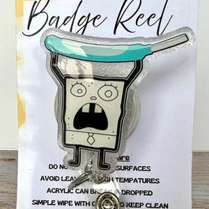 Doodle Bob Purewick Badge Reel, Medical Badgereel, Nurse Badge Reel, Funny Badge Reel, Me Hoy Minoy Badge, Teacher Badge, Cute Badge Holder