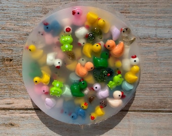 Ducks and Frog Picky Pad,  Colorful Picking Pad, Fidget Pick Pad, Anxiety, Dermatillomania, ADHD, Skin Picking, Stress Relief, Pick Pad