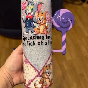 Tom & Jerry Becher mit Lollipop Griff