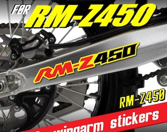 Adesivi decalcomanie forcellone RM-Z450 adatti per Suzuki RMZ450