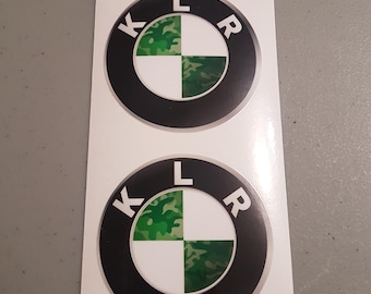 Decalcomania BMW KLR adesivi Green Camo Kawasaki KLR650