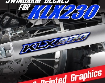 Adesivi decalcomanie blu per forcellone KLX230 Graphics adatti per Kawasaki KLX 230 230L