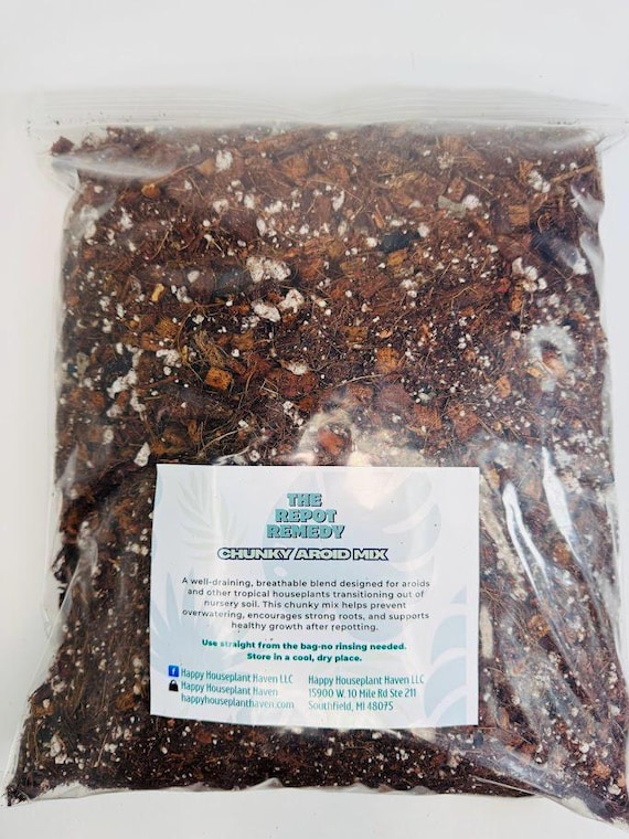 Chunky Aroid Potting Mix: Well-draining for Tropical Houseplants - Etsy