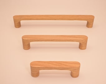 Solid wood drawer pulls, Wood Cabinet Knobs Handle Pull, Oak drawer Knobs Pulls, Minimalism Wood Cabinet Pulls Handles, Wooden Drawer Pull