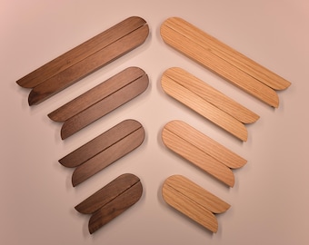 Solid wood drawer pulls, walnut drawer Knobs Pulls, Minimalism Wood Cabinet Pulls, Wood Cabinet Knobs Handle Pull