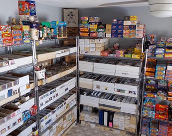 Basement Cleanout Must Go/2,222 Huge Bulk Lot Sports Cards/MLB Major League Baseball/10 Pound Box/Vintage/Unopened Rack Pack Rak Pak/Free SH