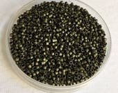 AIKO Precision Cylinder Beads Olive Green Metallic Matte 617