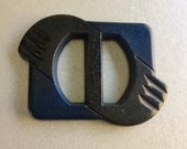 Vintage Plastic Buckle - Dark Navy